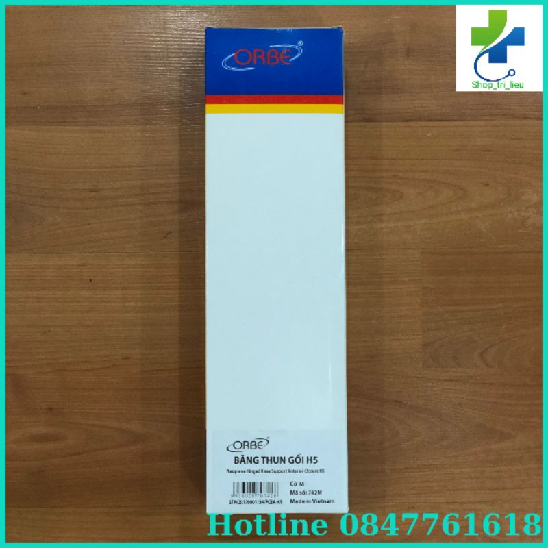 Bó gối, băng thun gối  H5 ORBE dùng trong tập luyện và trị liệu