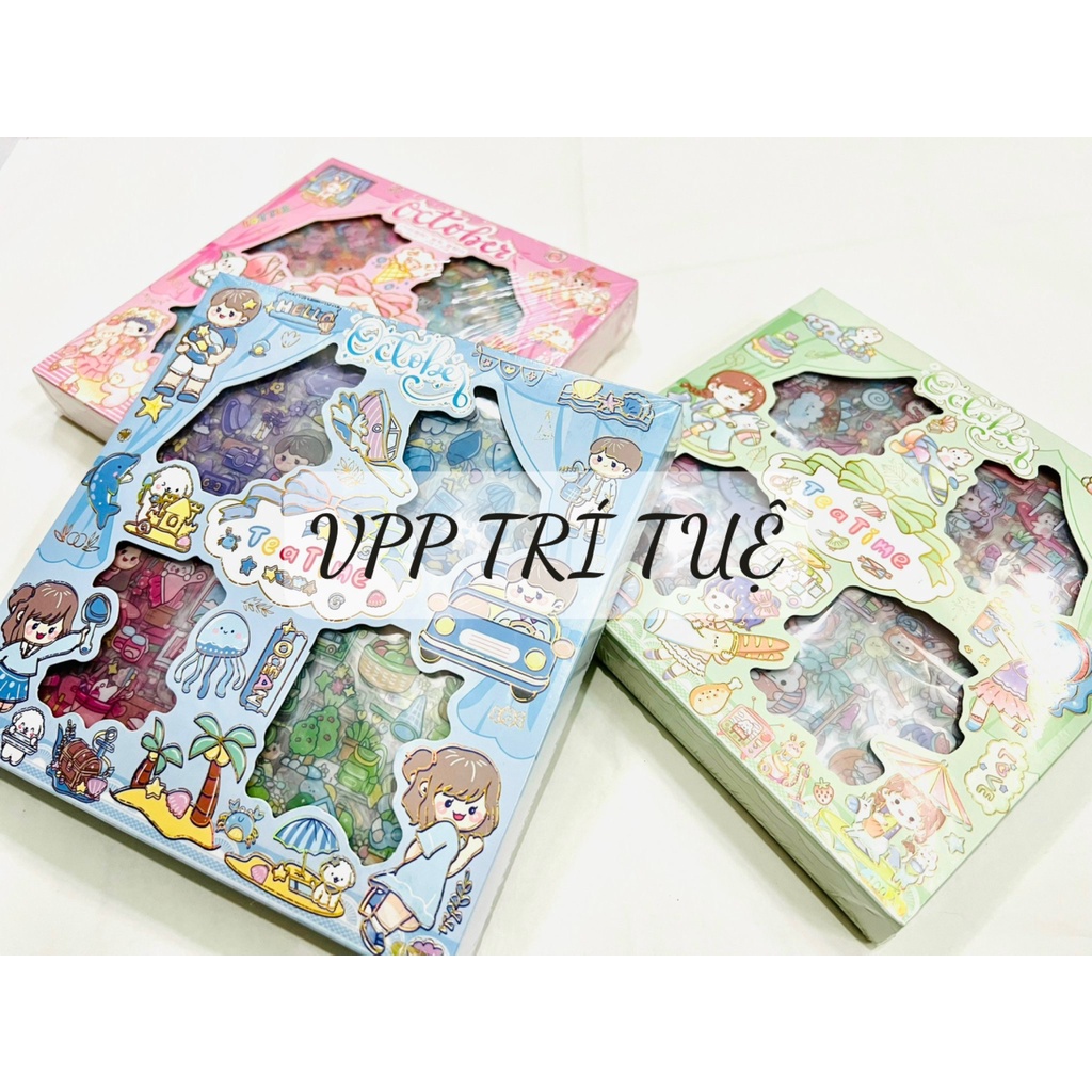 1 MIẾNG STICKER TEA TIME - VPP TRÍ TUỆ