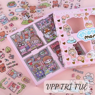 SỈ 1 HỘP STICKER OCTOBER  - 100 MIẾNG