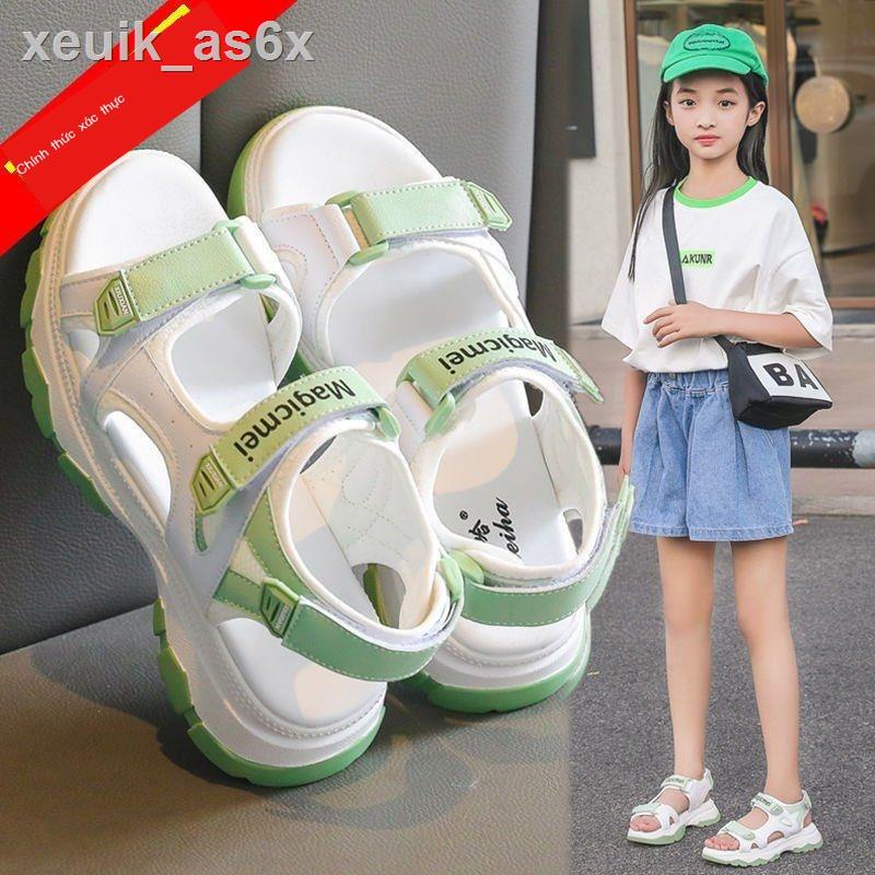 ◈✐♚Dép bé gái mùa hè giày mới trẻ em học sinh tiểu thể thao đế mềm đi biển cho trung và lớn