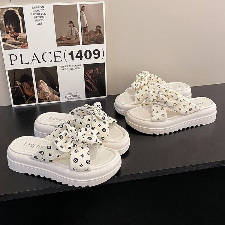 T Classy Dép Quai Ngang Đế Dày Thời Trang Mùa Hè Cao Cấp Cho Nữ