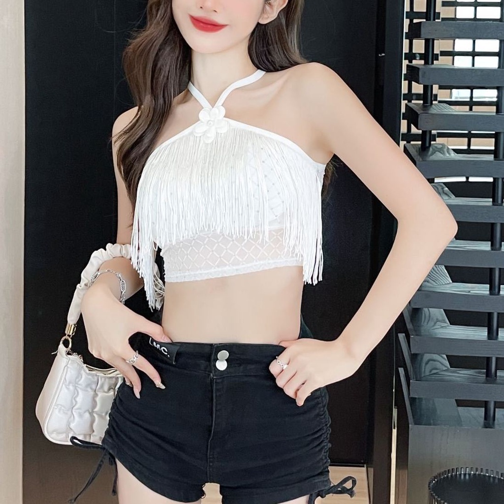 Jiashucheng Áo Ống Có Mút Đệm Ngực Chống Chói Thời Trang Quyến Rũ Cho Nữ