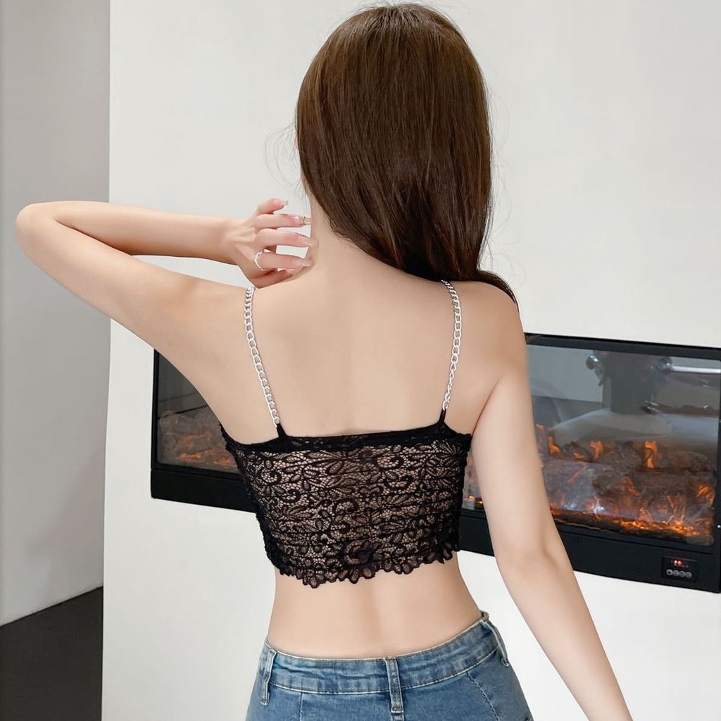 Jiashucheng Áo Lót Ren Có Đệm Ngực Bên Trong Chống Chói Lưng Đẹp Cho Nữ