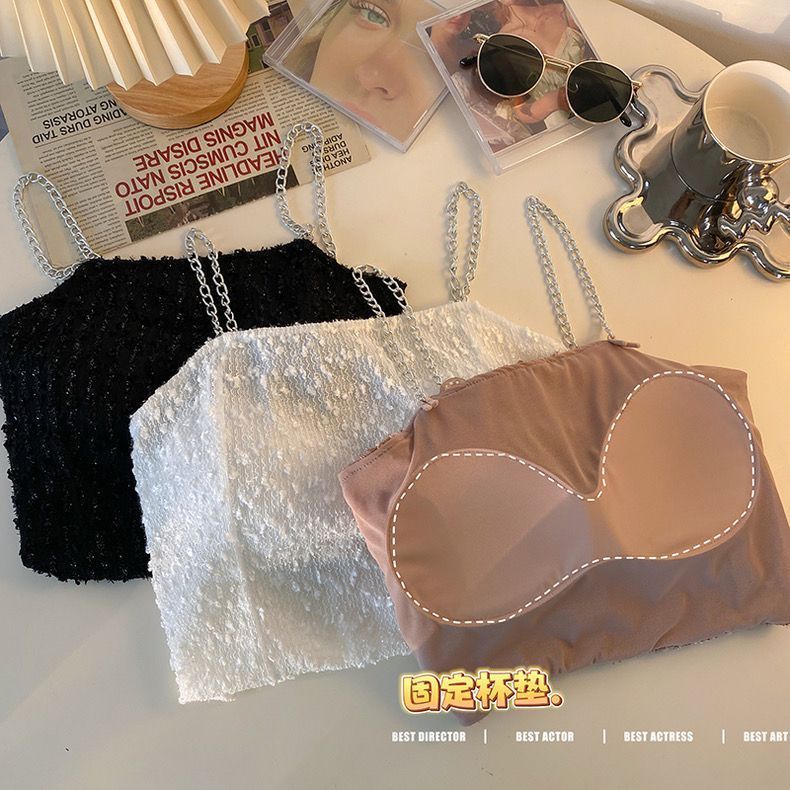 Jiashucheng Áo Lót Ren Có Đệm Ngực Bên Trong Chống Chói Lưng Đẹp Cho Nữ