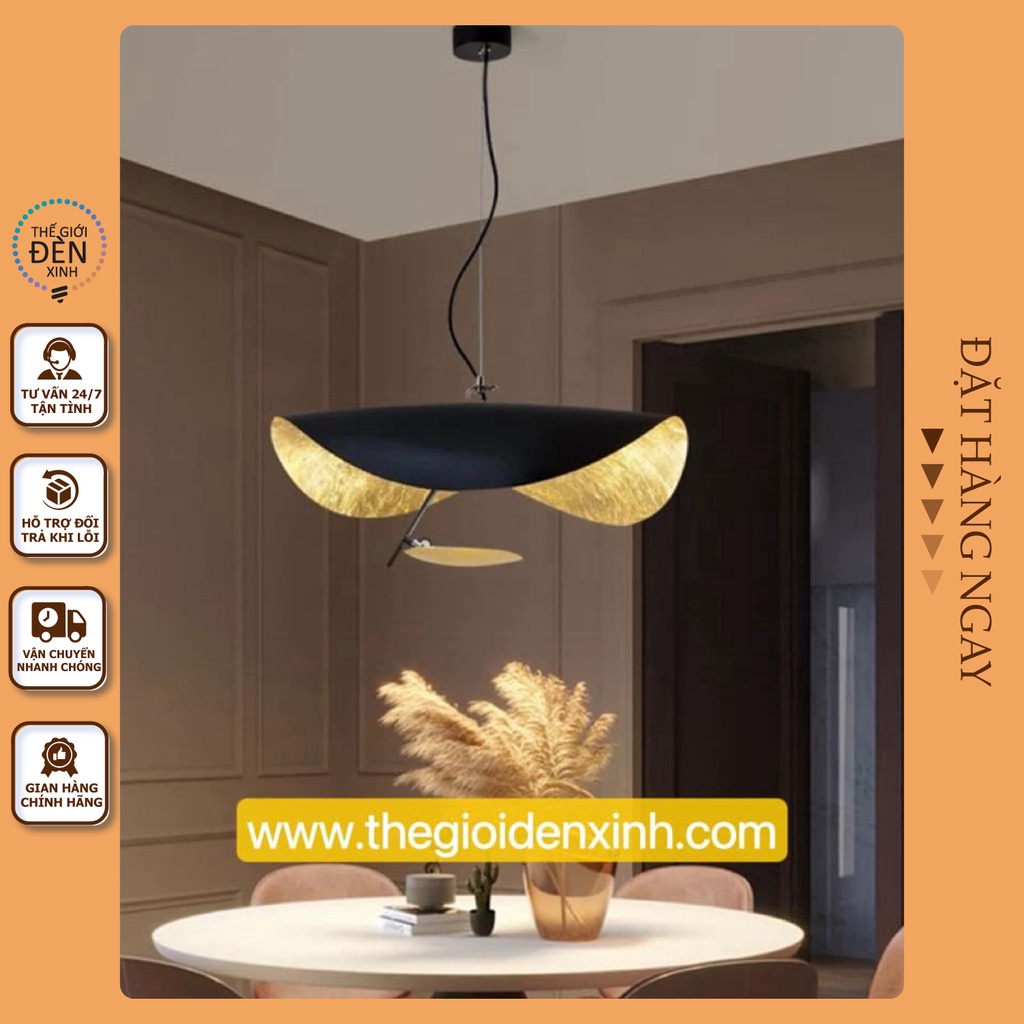 Đèn Thả Nhôm Hiện Đại Cho Bàn Ăn Quán Cafe Bóng Led Siêu Tiết Kiệm Điện