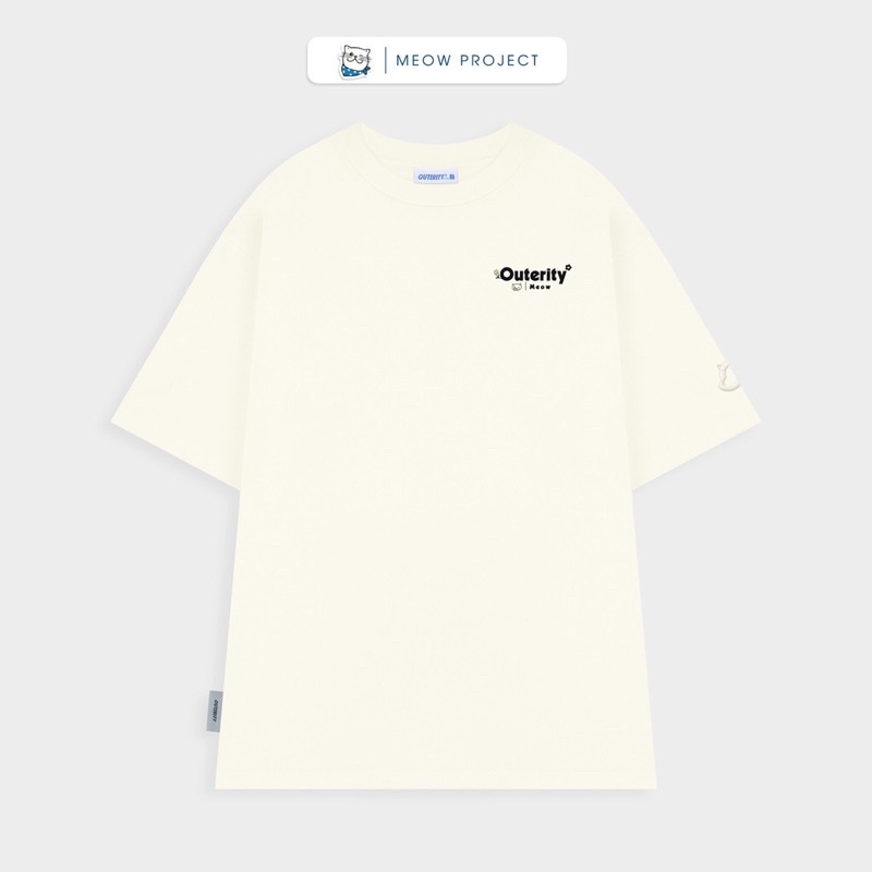 Áo thun Outerity Meow's Garden tay lỡ unisex , Áo phông nữ form rộng cho cặp đôi vải dày dặn, thoáng mát.