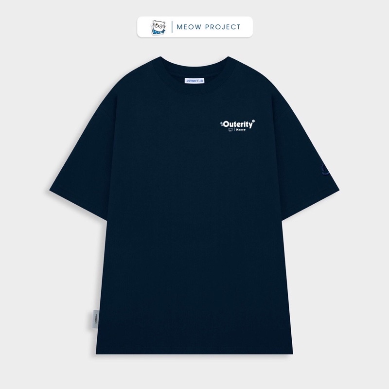 Áo thun Outerity Meow's Garden tay lỡ unisex , Áo phông nữ form rộng cho cặp đôi vải dày dặn, thoáng mát.