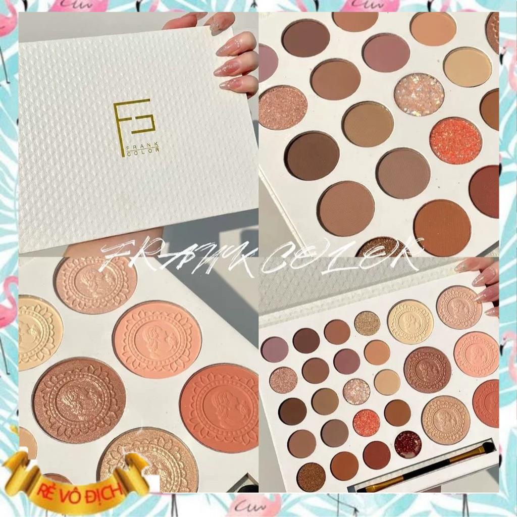 [ Sale ] bảng phấn mắt 26 ô màu Frank Color 26 ô màu tông  cam nâu lì lâu trôi | BigBuy360 - bigbuy360.vn