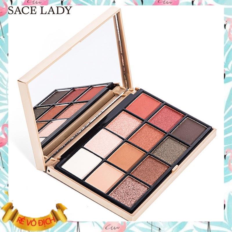 [ Sale ] Bảng phấn mắt SACE LADY 12 màu trang điểm mắt tông ánh nhũ lấp lánh &  lì, chống nước, bền màu | BigBuy360 - bigbuy360.vn
