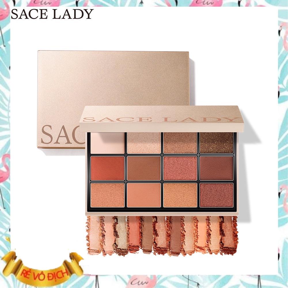 [ Sale ] Bảng phấn mắt SACE LADY 12 màu trang điểm mắt tông ánh nhũ lấp lánh &  lì, chống nước, bền màu | BigBuy360 - bigbuy360.vn