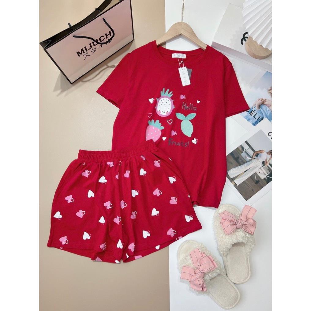 KBMG  Bộ cotton muji in hình