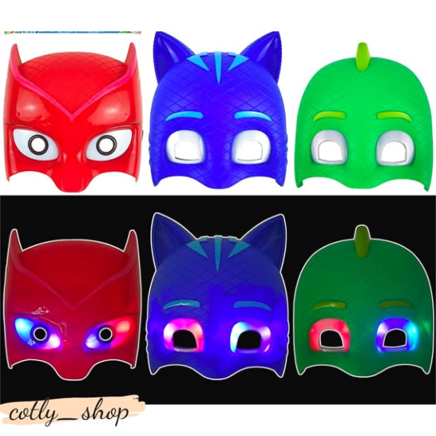 Mặt Nạ Nhựa siêu nhân anh hùng Người Dơi, Người Nhện, Iron Man, Captain nhiều loại thắp sáng đèn led
