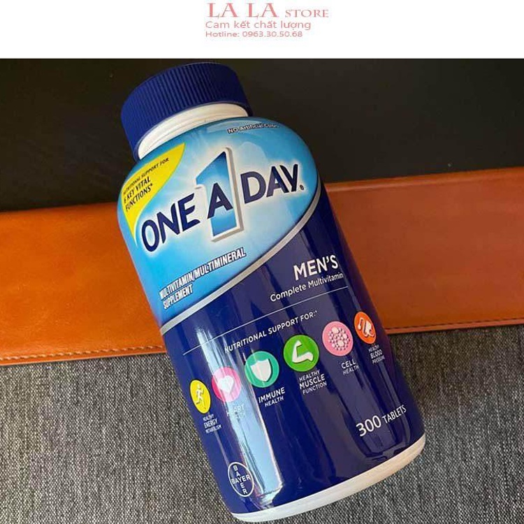 Vitamin tổng hợp cho NAM One a day Men's Multivitamin 300 viên từ Mỹ cho nam dưới 50 tuổi