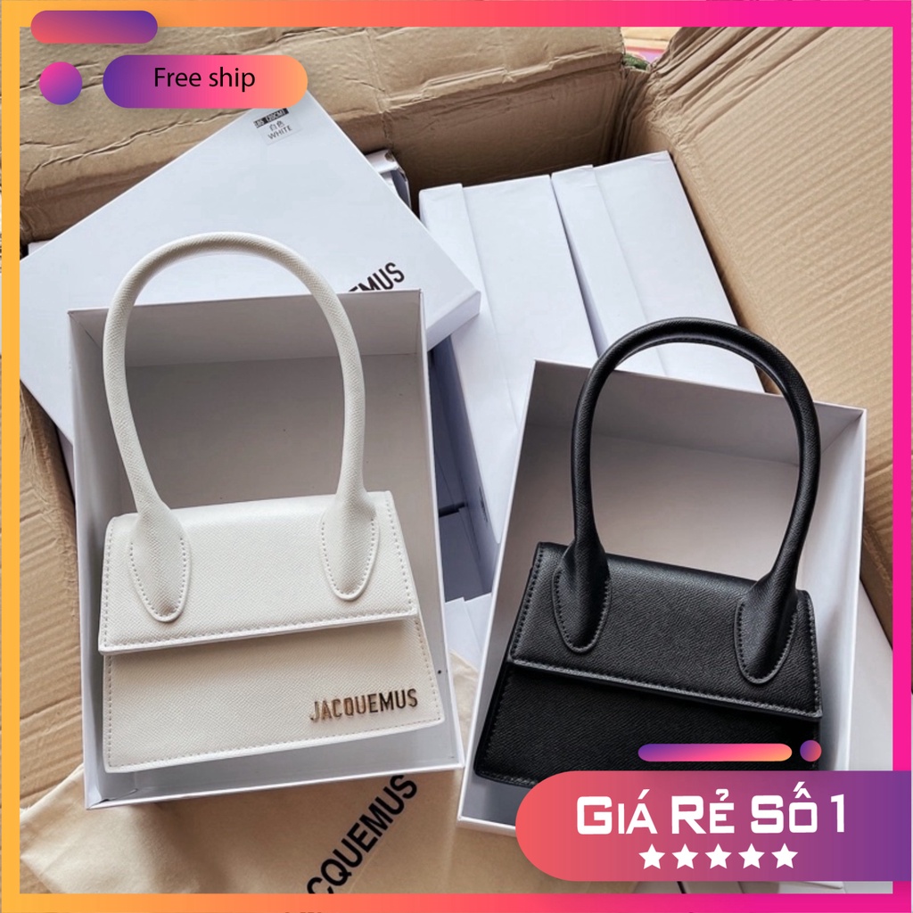 Túi xách nữ đeo chéo mini chữ Jac nổi size 15 da sần đẹp để vừa điện thoại 097