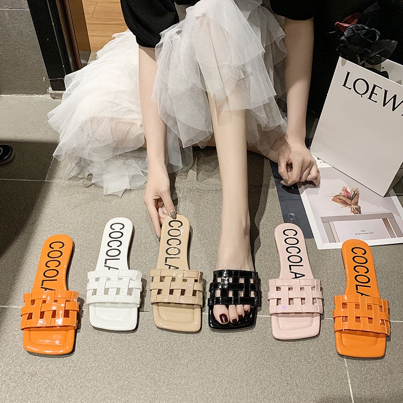 Dép Sandal Đế Bằng Mềm Nhẹ Thoải Mái Thời Trang Xuân Hè Phong Cách Hàn Quốc Cho Nữ