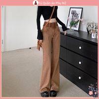 Qu N jean Ng L Ng Th / Th Cho N Quần jean Ống Loe Lưng Cao Phong Cách Hong Kong retro Thời Trang Xuân Thu Đường Phố Cao Cấp Cho Nữ chubby mm