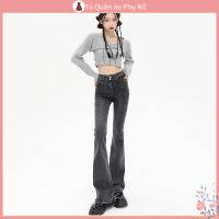 Qu N jean Ng L ng Th / Th Cho N Quần jean Dài Lưng Cao Vải Lông Đuôi Ngựa Siêu Nhỏ Co Giãn Cổ Điển Thu Đông Mới Cho Nữ