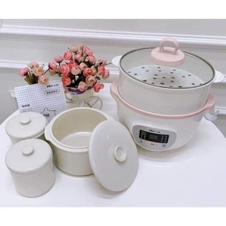 [CHÍNH HÃNG]NỒI NẤU CHÁO CHẬM BEAR 0,8 VÀ 1,6L
