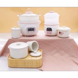 [CHÍNH HÃNG]NỒI NẤU CHÁO CHẬM BEAR 0,8 VÀ 1,6L