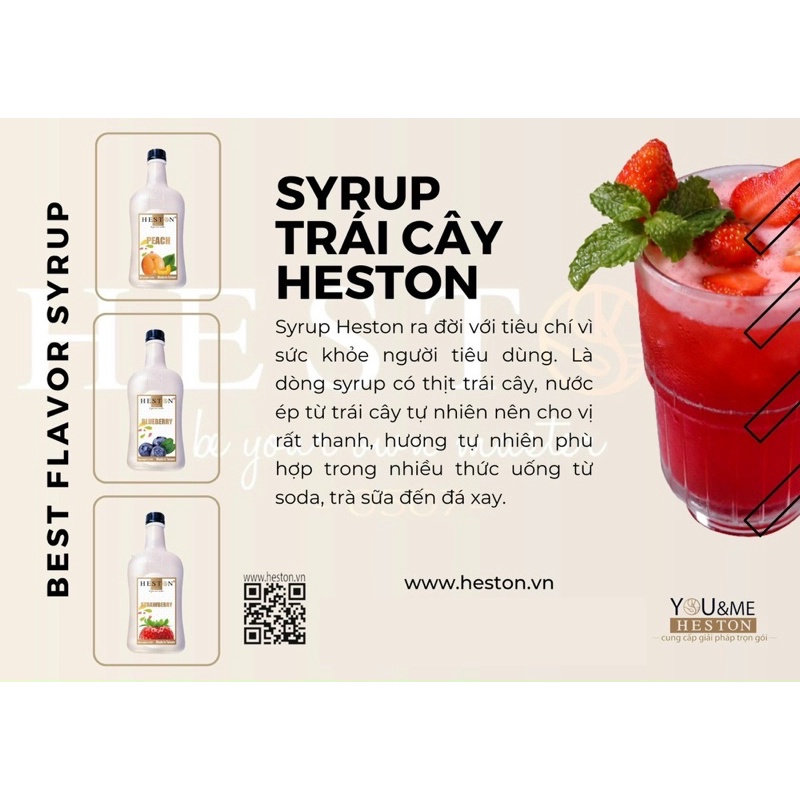 Syrup HESTON Đài Loan 2.5KG