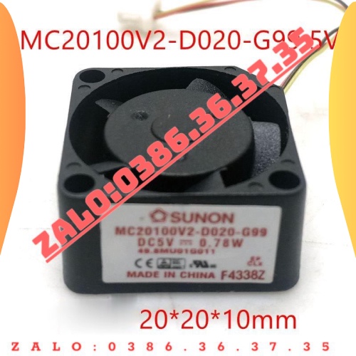 Quạt Tản Nhiệt Mini 0.78W 2010 5V MC20100V2-D020-G99 2CM Không Ồn Tiện Dụng
