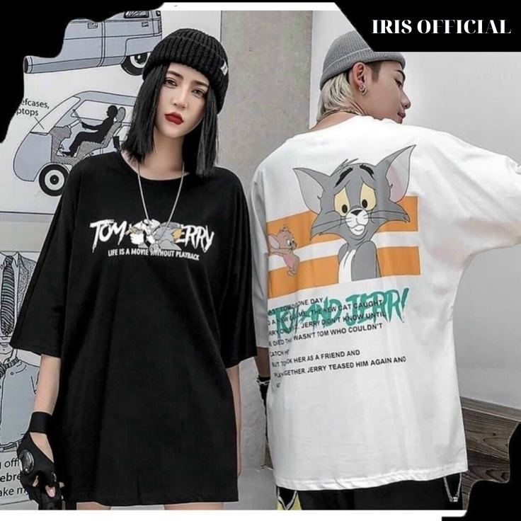 Áo thun tay lỡ Unisex nam nữ Áo phông oversize form rộng Ulzzang Streetwear