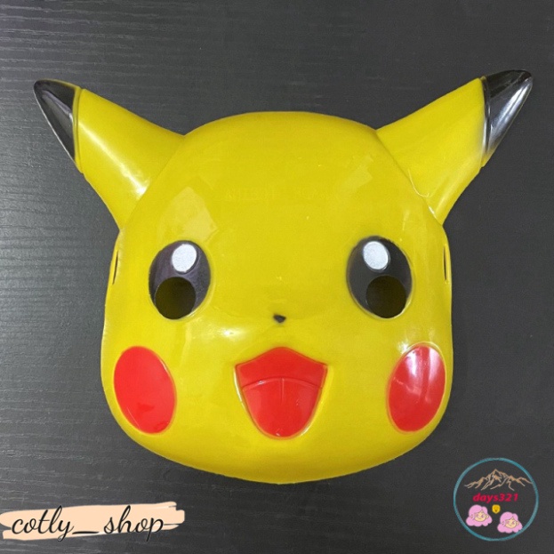 Mặt Nạ PIKACHU POKEMON vàng dị nhân - Siêu nhân vật Người Nhện Vui Nhộn- công cụ giải trí cải trang Halloween,Trung Thu