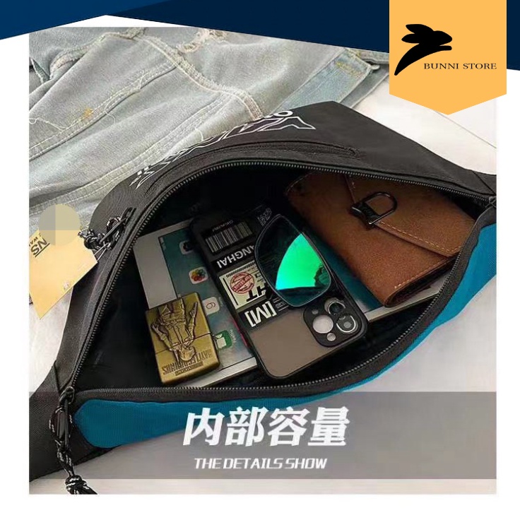 Túi Đeo Chéo Vans, Túi Vans Bao tử 2 màu Đen, Đỏ Waist Bags Bape VN | Túi thời trang Nam Nữ Unisex