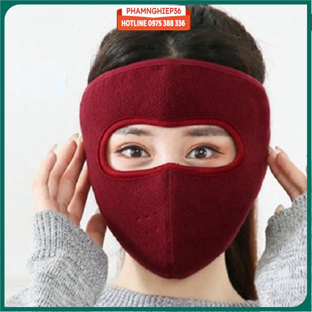 Khẩu trang ninja, vải nỉ chống nắng tia UV cho dân phượt, Khẩu trang nam nữ dán gáy che kín mặt tai chống nắng dân phượt