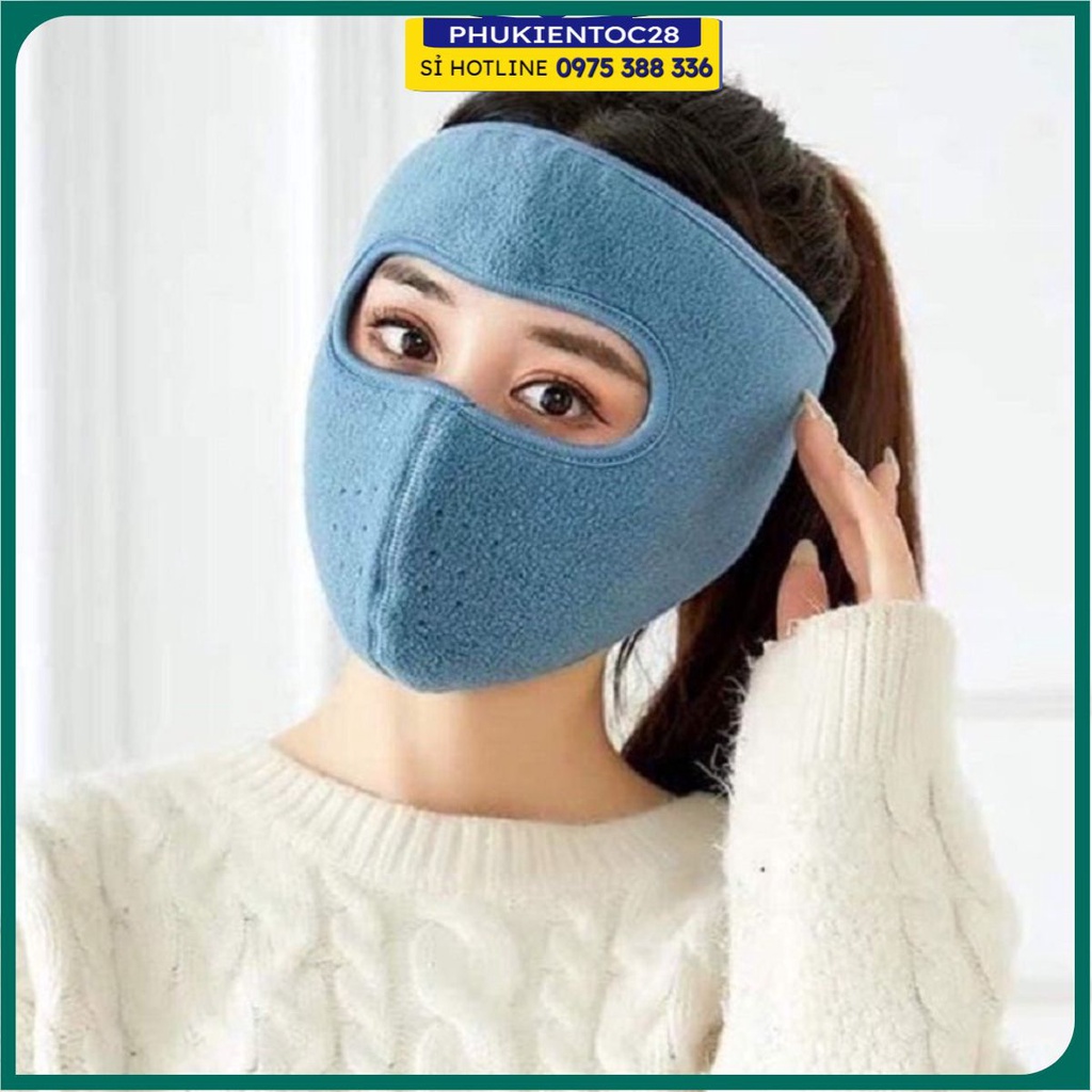 KHẨU TRANG LÓT NỈ CHỐNG NẮNG LOẠI DẦY ĐẸP 🌺PHUKIENTOC28🌺 KHẨU TRANG NINJA CHE KÍN MẶT BẢO VỆ MẮT 2in1 CHỐNG GIÓ RÉT