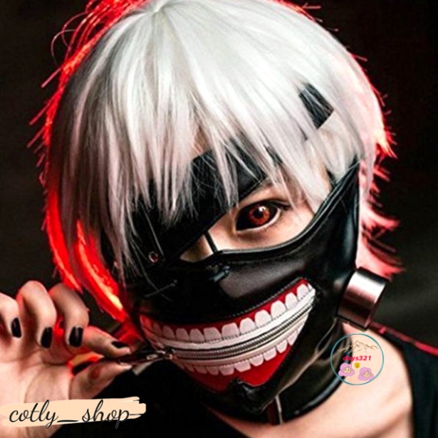 Mặt nạ hòa mình hero Kaneki Ken trong phim Tokyo Ghoul khẩu trang y tế bịt mặt Ken