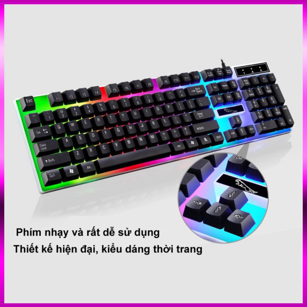 [ BÁN R.Ẻ NHẤT ] Bàn Phím Chuột Giả Cơ Con Báo G21 PRO 2019 đèn LED 7 Màu Siêu Nét Free Ship | BigBuy360 - bigbuy360.vn