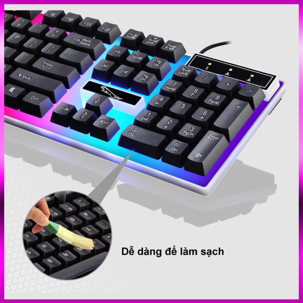 [ BÁN R.Ẻ NHẤT ] Bàn Phím Chuột Giả Cơ Con Báo G21 PRO 2019 đèn LED 7 Màu Siêu Nét Free Ship | BigBuy360 - bigbuy360.vn