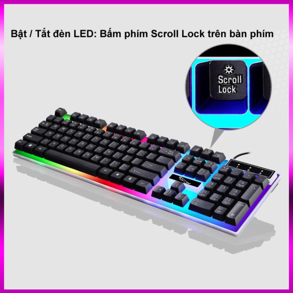 [ BÁN R.Ẻ NHẤT ] Bàn Phím Chuột Giả Cơ Con Báo G21 PRO 2019 đèn LED 7 Màu Siêu Nét Free Ship | BigBuy360 - bigbuy360.vn