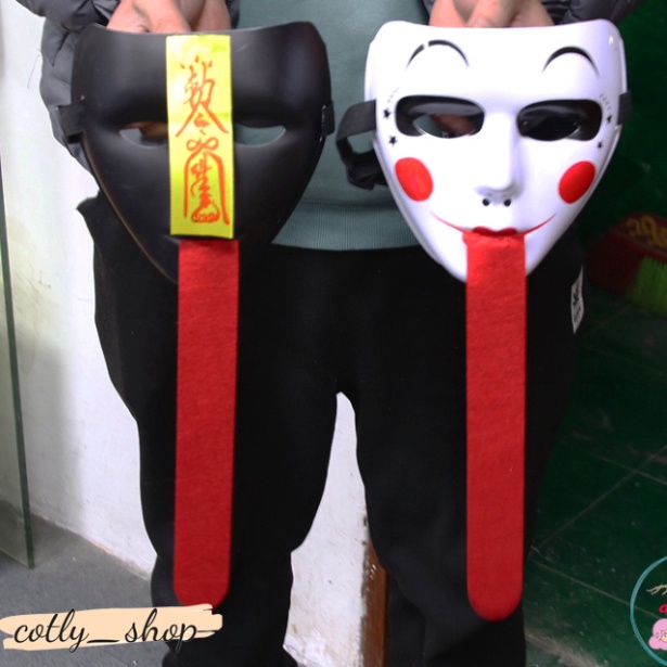 Mặt nạ Tử Thần Diêm Vương quan toà Phán Quan Nam Tào giả dạng halloween,quay video tiktok