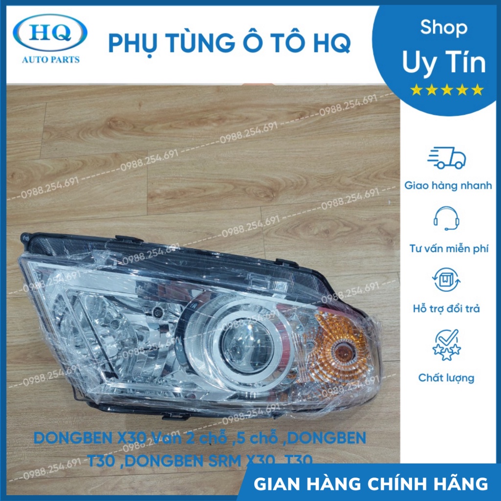 Đèn pha DONGBEN X30 Van 2 chỗ, 5 chỗ, DONGBEN T30, DONGBEN SRM X30, T30 - phụ tùng chính hãng
