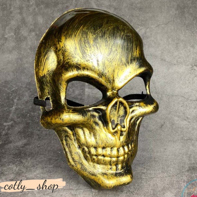 Mặt nạ trùm đầu in ấn hình đầu lâu con ma phong thái Call Of Duty dành riêng cho đi xe gắn máy lướt ván halloween
