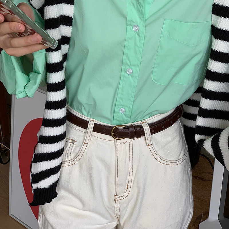 Thắt Lưng Thiết Kế Đơn Giản Thời Trang Mùa Hè Dành Cho Nữ