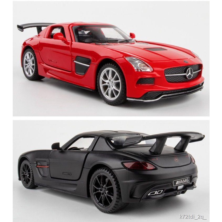 Mô hình xe ô tô Mercedes-Benz SLS AMG siêu xe thể thao mô hình ô tô mô phỏng xe ô tô mô hình hợp kim trang trí ô tô bé t