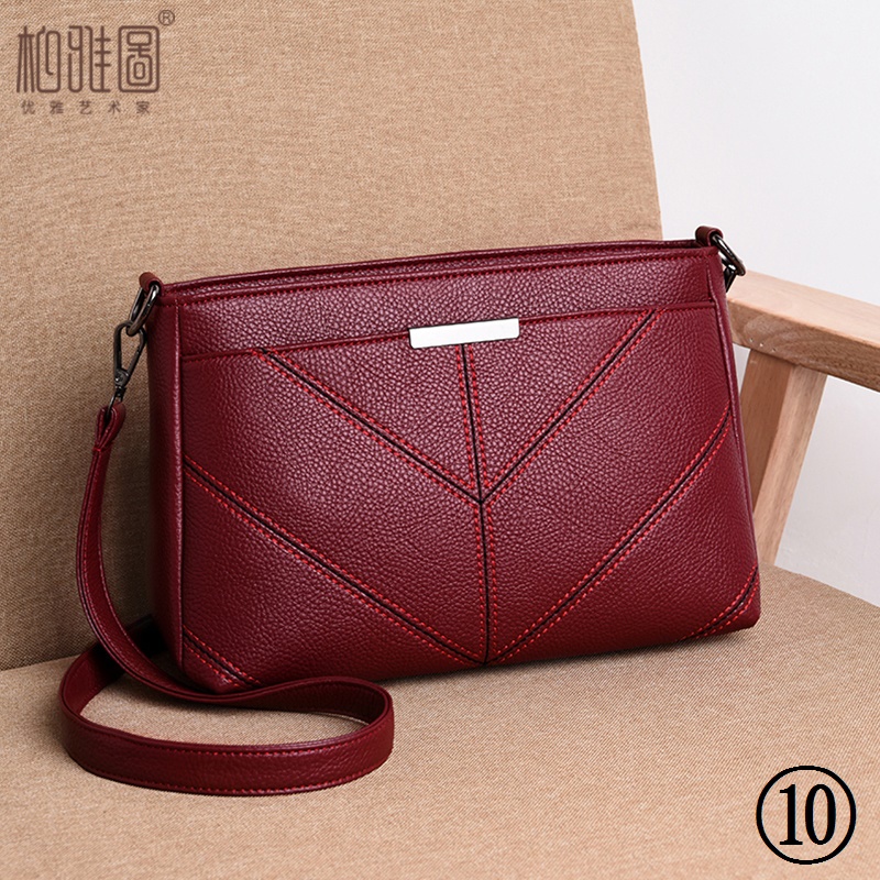 Túi Xách Da Nhiều Ngăn Thời Trang Mới 2023 Dành Cho Phụ Nữ Trung Niên