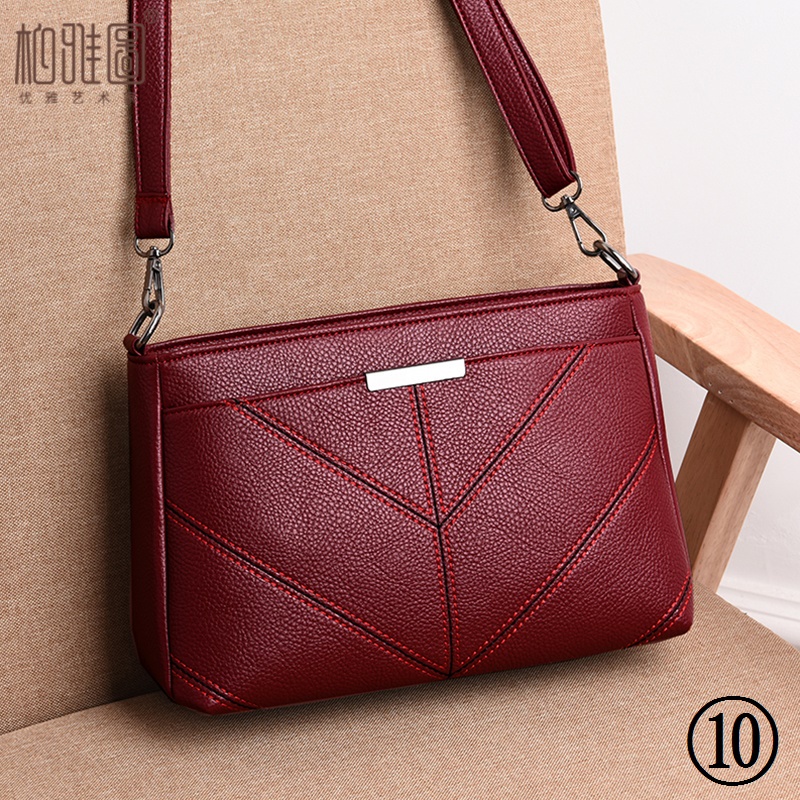 Túi Xách Da Nhiều Ngăn Thời Trang Mới 2023 Dành Cho Phụ Nữ Trung Niên