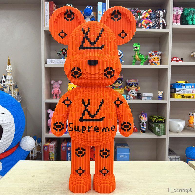 Tương thích với các khối xây dựng Lego mới bạo lực gấu các hạt nhỏ đồ chơi lắp ráp bé gái nam tặng trang trí người lớn x