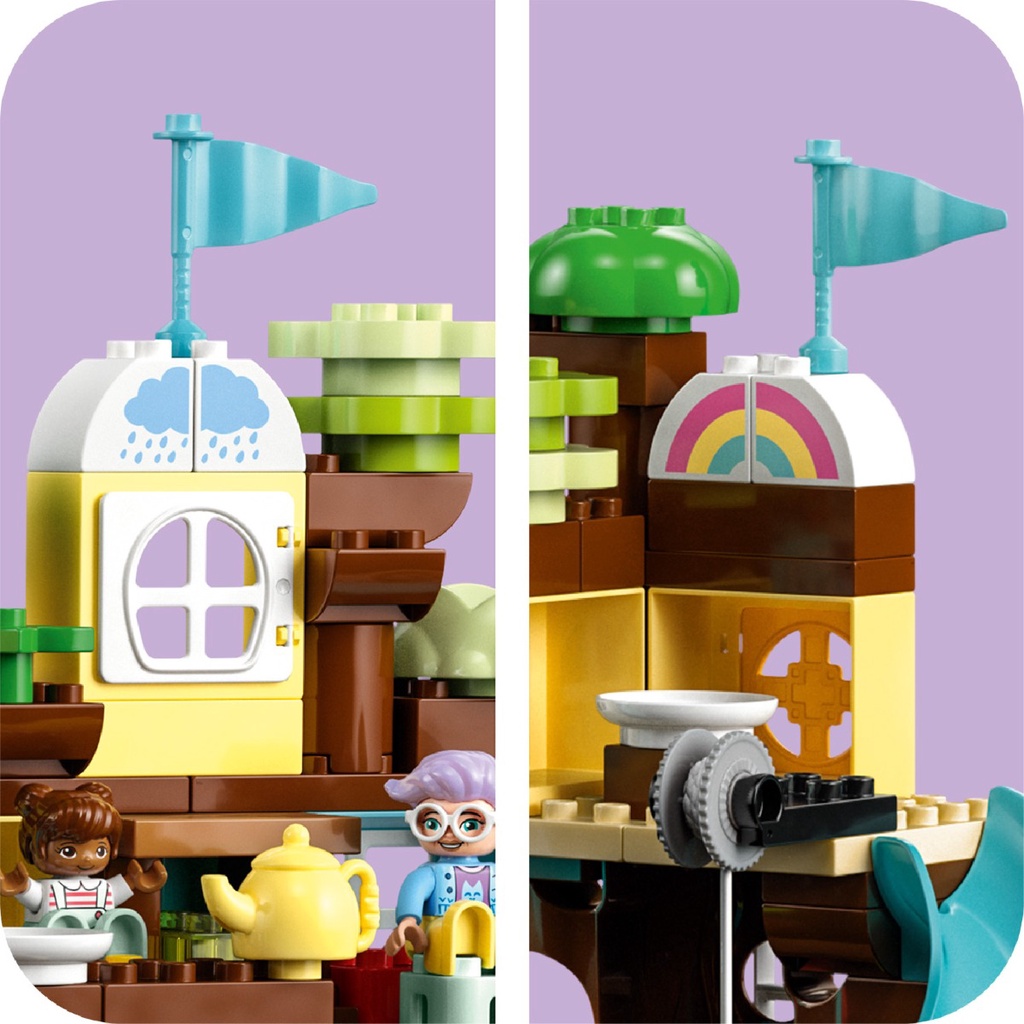 Đồ Chơi Lắp Ráp Ngôi Nhà Trên Cây 3 Trong 1 LEGO DUPLO 10993 (126 chi tiết)