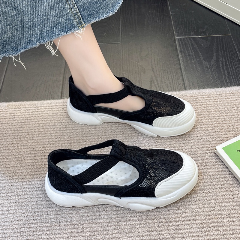 Giày Sandal Đế Dày Thoáng Khí Thời Trang Mùa Hè 2023 Cho Nữ