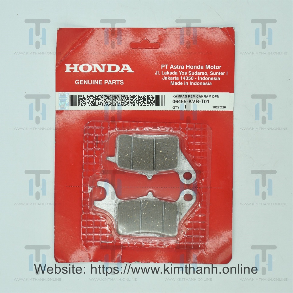 Bố dĩa trước 1 piston Airbale 2011 Honda _ 06455-KVB-T01