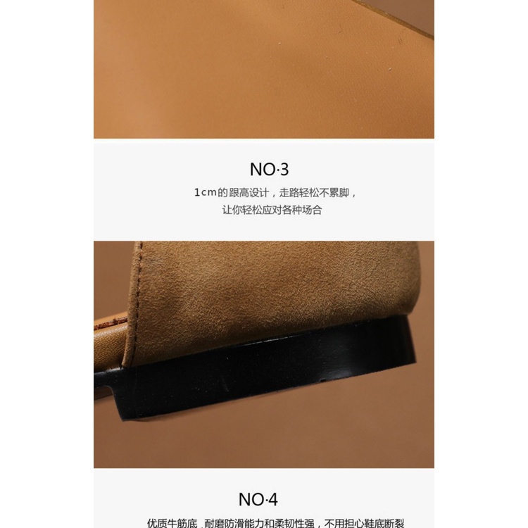 Yueyuejia Giày Sandal Da Cừu Đế Bằng Hở Ngón Thời Trang Mùa Xuân 2023 Phong Cách Retro Dành Cho Nữ