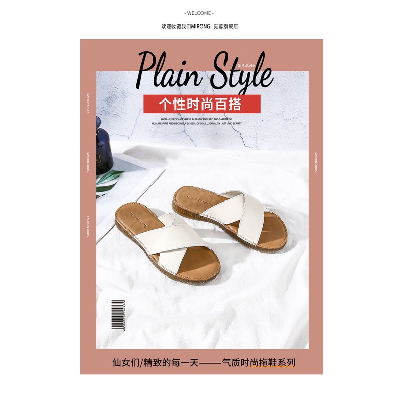 Dép Da Bò Thật Đế Mềm Chống Trượt Thời Trang Cho Phụ Nữ Mang Thai