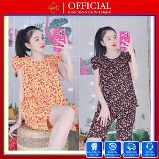 Đồ bộ lửng mặc nhà nữ lụa 1