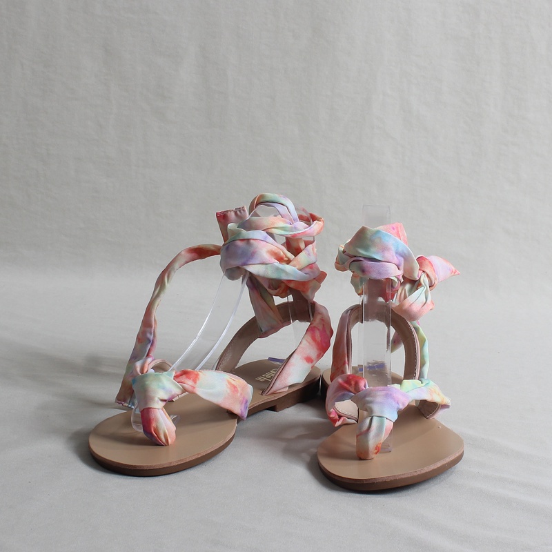 Giày Sandal Hở Ngón Đế Thấp Siêu Nhẹ Quai Da Thời Trang Cho Nữ