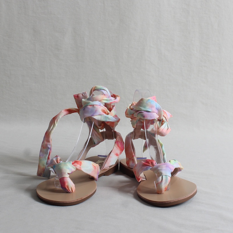 Giày Sandal Hở Ngón Đế Thấp Siêu Nhẹ Quai Da Thời Trang Cho Nữ